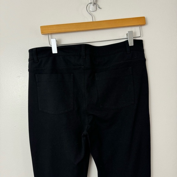 Athleta Black Skinny Ponte Stretch Knit Pants Size 12 - Picture 6 of 10